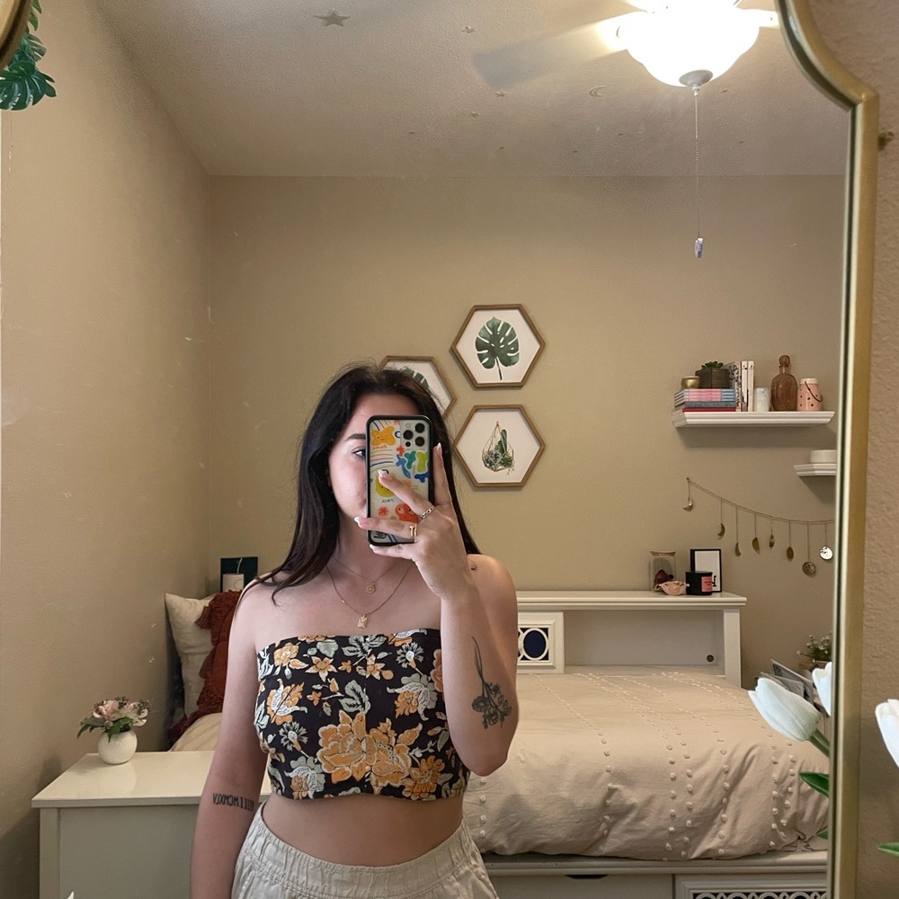 Free People Strapless top